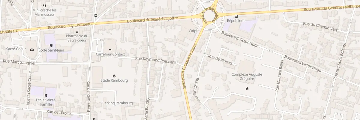 Plan du 81 Bd Gustave Richard à Cholet