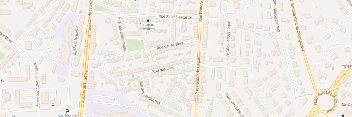 Plan du 12 Rue des Lilas à Cholet