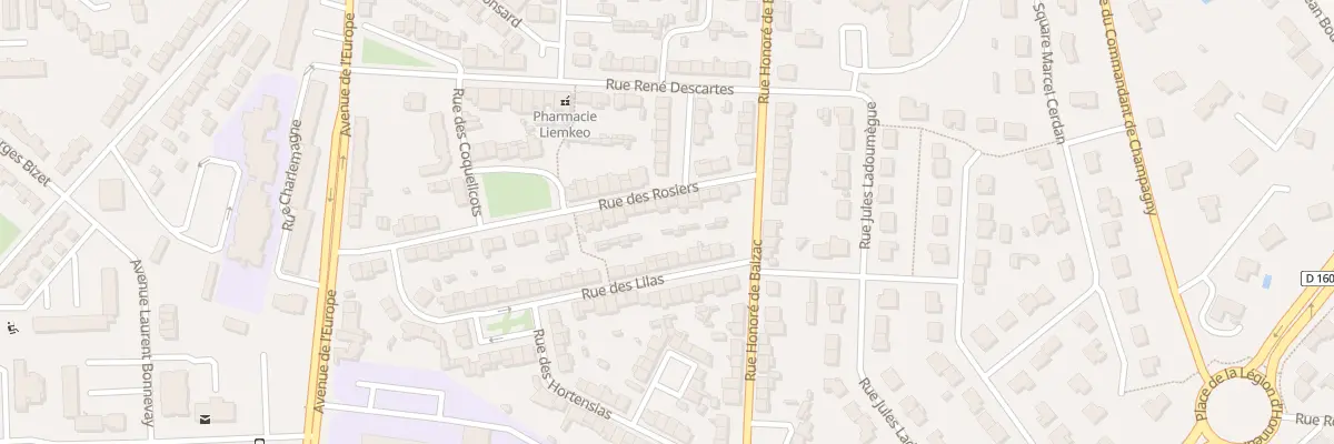 Plan du 15 Rue des Rosiers à Cholet