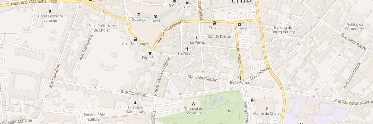 Plan du 20 Imp Saint Martin à Cholet