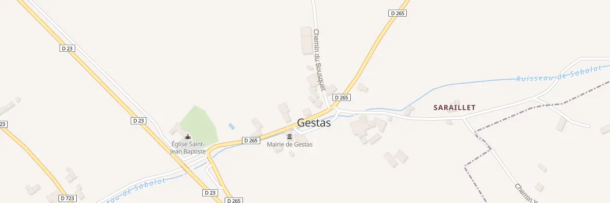 Plan du 5004 Bedat à Gestas
