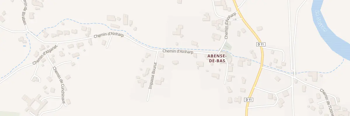 Plan du 293 Che d’Ainharp à Viodos-Abense-de-Bas