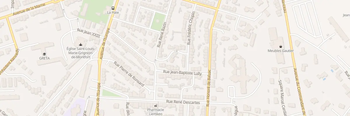 Plan du 5 Rue Frantz Schubert à Cholet