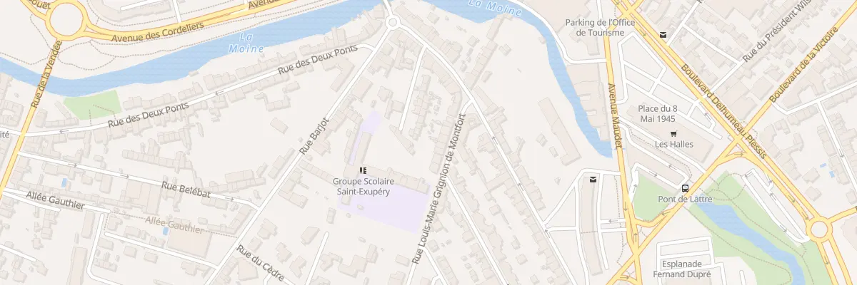 Plan du 16 Rue L M Grignon Montfort à Cholet