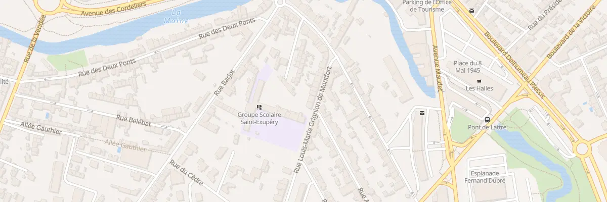 Plan du 22 Rue L M Grignon Montfort à Cholet