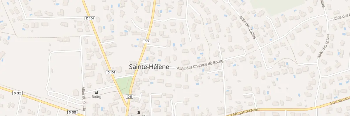 Plan du 8 All des Champs du Bourg à Sainte-Hélène