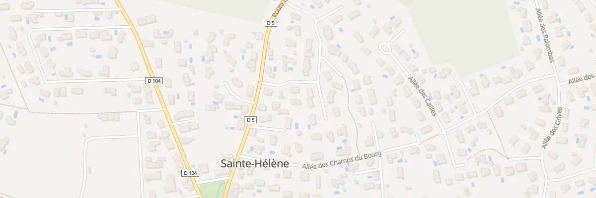 Plan du 2B All de la Brise à Sainte-Hélène