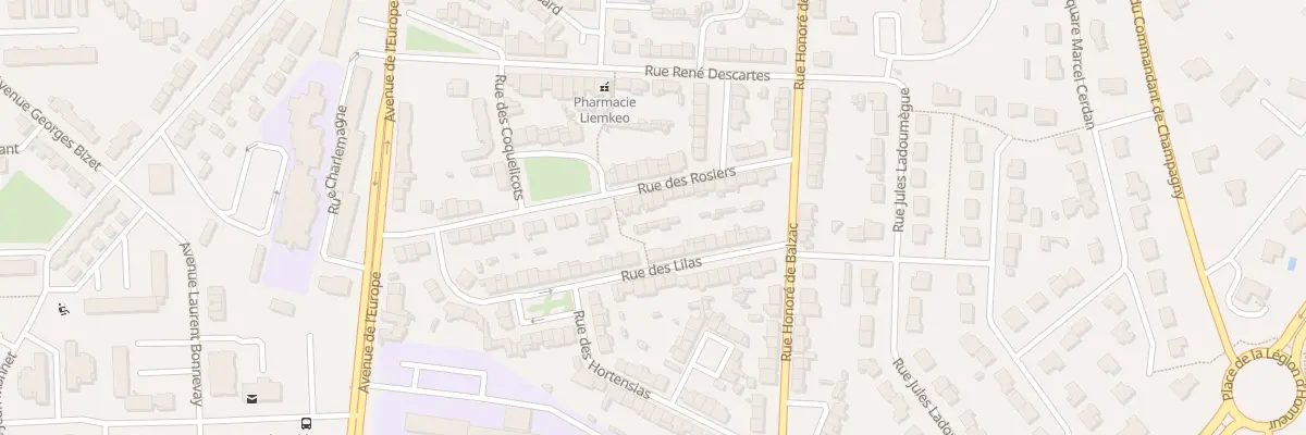 Plan du 25 Rue des Rosiers à Cholet