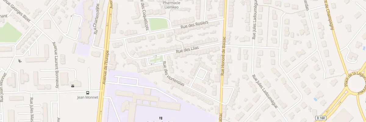Plan du 25 Rue des Lilas à Cholet