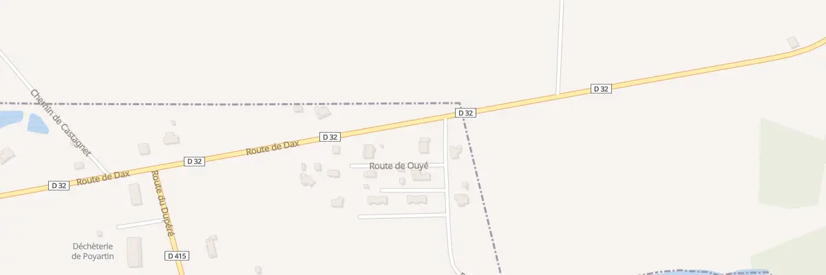 Plan du 913 Rte de Ouyé à Poyartin