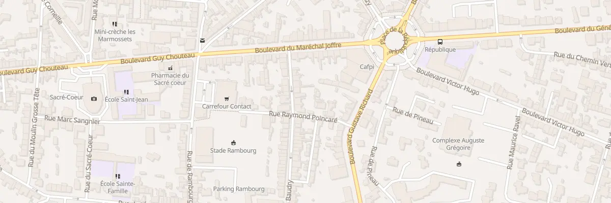 Plan du 58 Rue Marie Baudry à Cholet