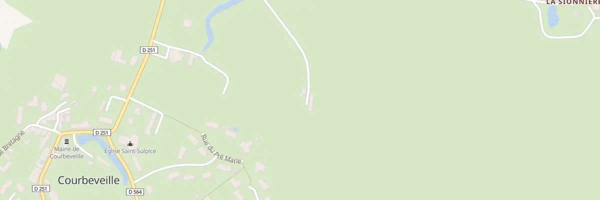 Plan du 212 Che de la Sionnière à Courbeveille