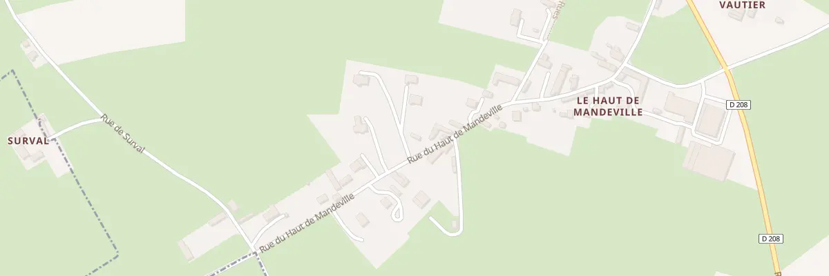 Plan du 5004 Le Haut de Mandeville à Mandeville-en-Bessin