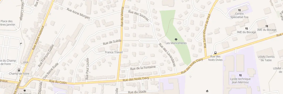 Plan du 5 Rue des Mancellieres - Vire à Vire Normandie