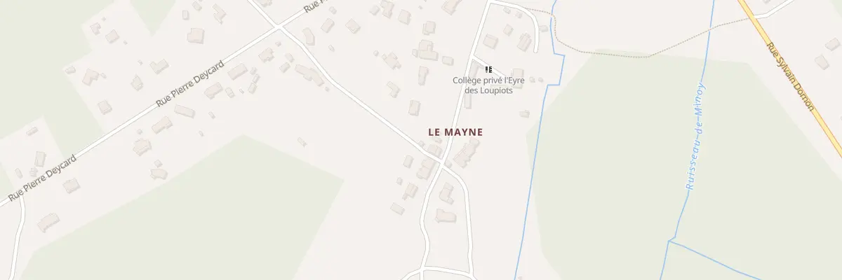 Plan du 25 Rte du Mayne à Salles
