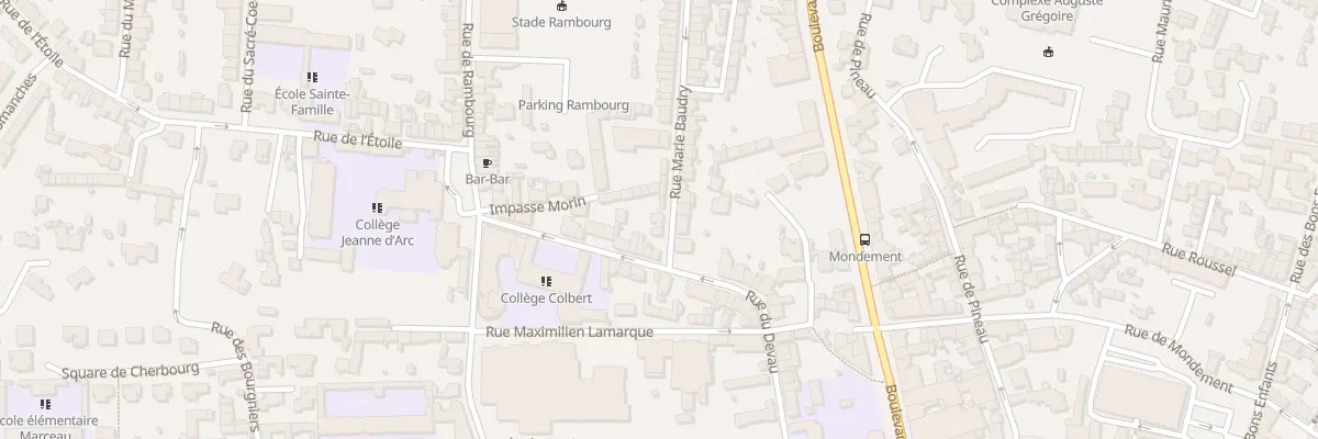 Plan du 3 Rue Marie Baudry à Cholet