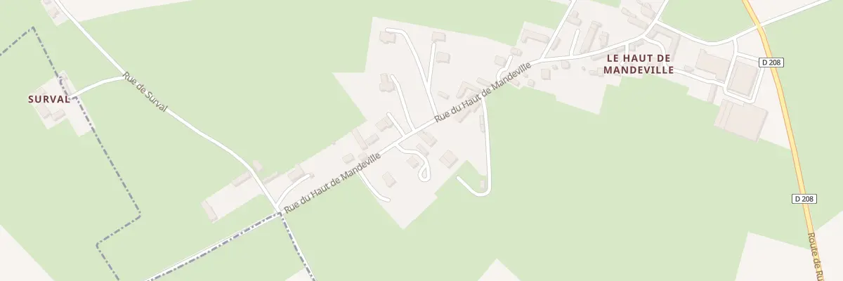 Plan du 5003 Le Haut de Mandeville à Mandeville-en-Bessin