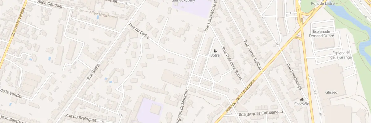 Plan du 46 Rue L M Grignon Montfort à Cholet