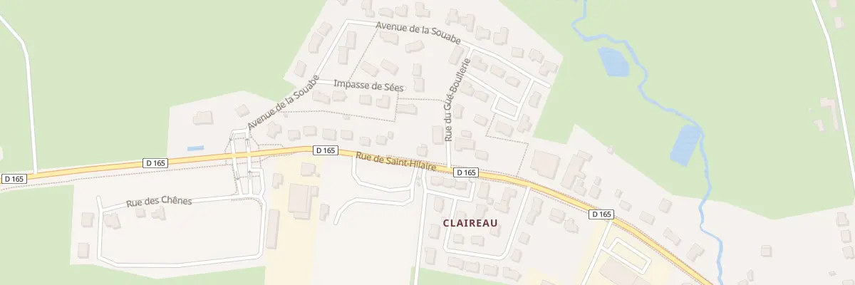 Plan du 46 Rue de Saint Hilaire à Chailland