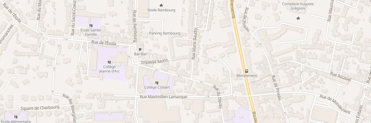 Plan du 5 Rue Marie Baudry à Cholet