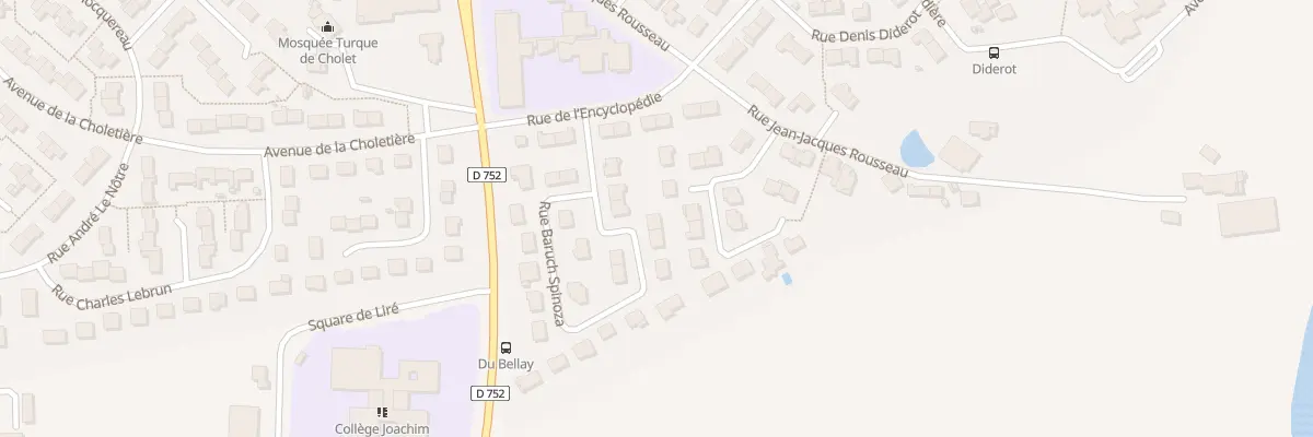 Plan du 34 Rue Baruch Spinoza à Cholet