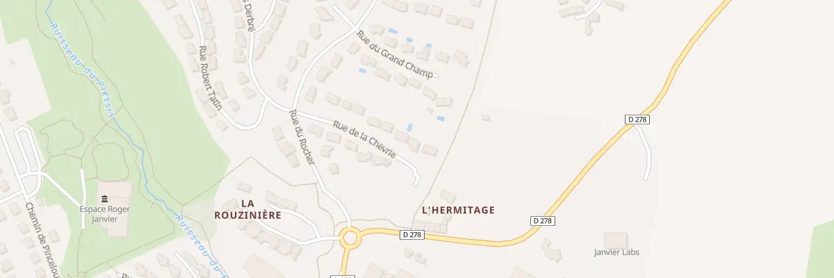 Plan du 13 Rue de la Chèvrie au Genest-Saint-Isle