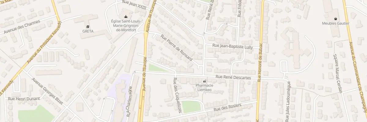 Plan du 3 Rue Pierre de Ronsard à Cholet