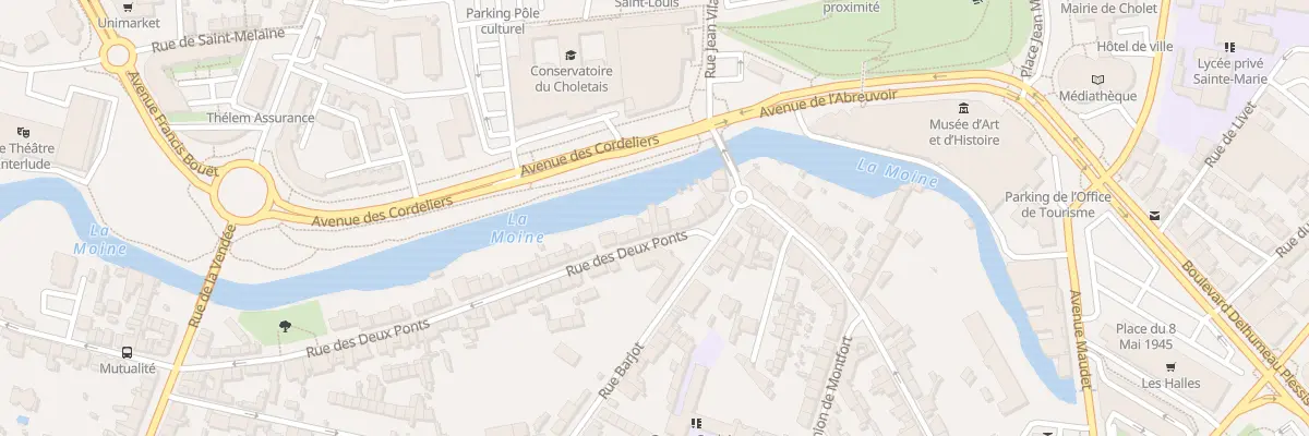 Plan du 22 Rue des Deux Ponts à Cholet