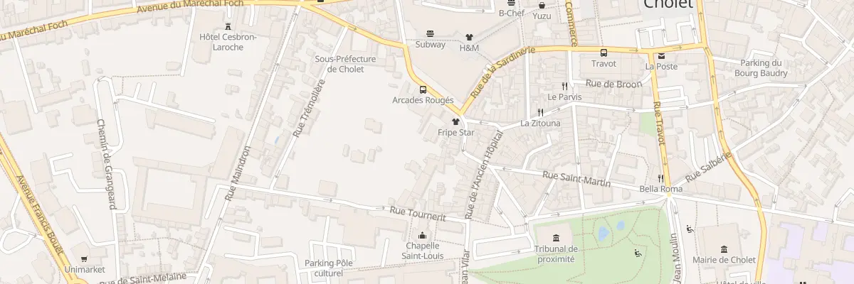 Plan du 3 Rue Bretonnaise à Cholet