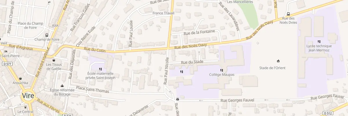 Plan du 2 Rue Paul Nicolle - Vire à Vire Normandie
