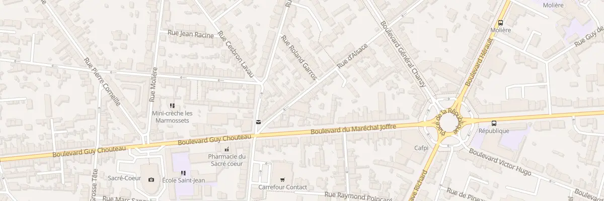 Plan du 12 Rue d’Alsace à Cholet