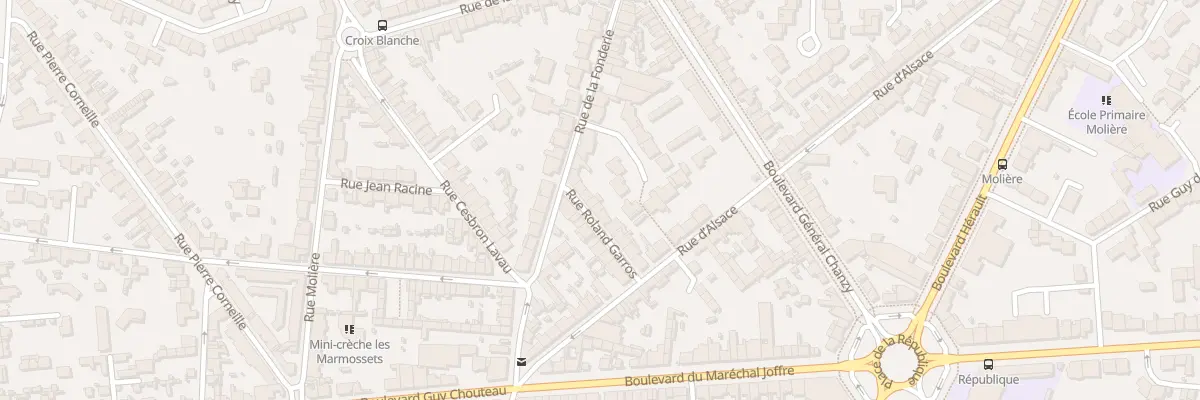Plan du 18 Rue Roland Garros à Cholet