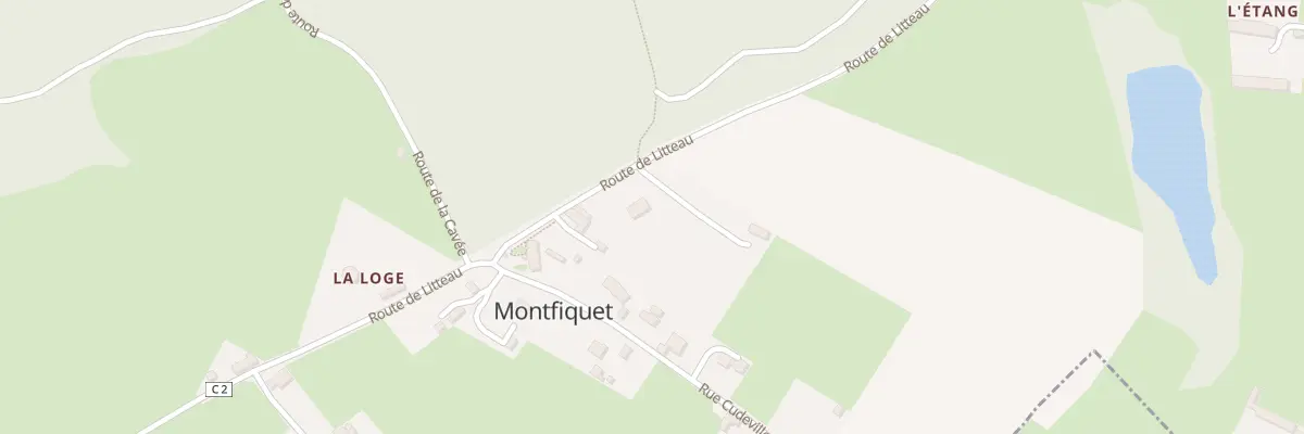Plan du 5033F Rue Cudeville à Montfiquet