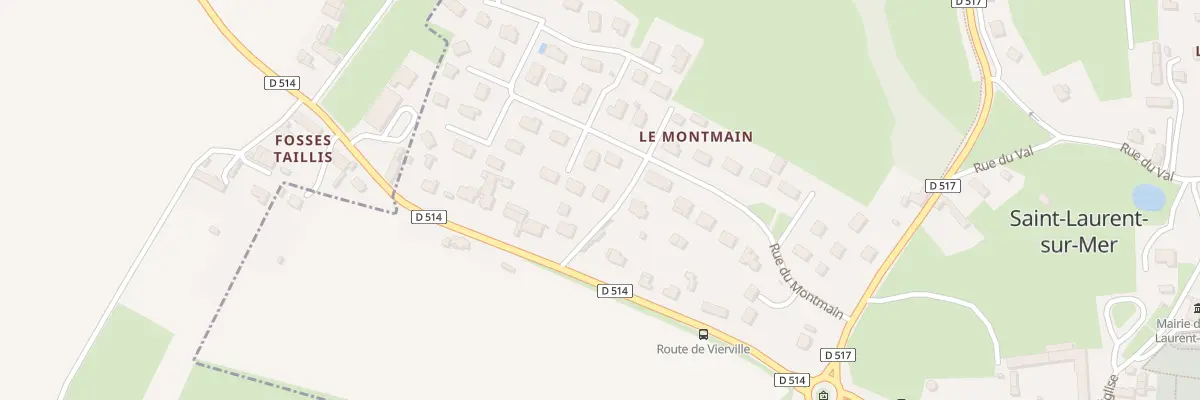 Plan du 3 Che de la Campagne du Montmain à Saint-Laurent-sur-Mer