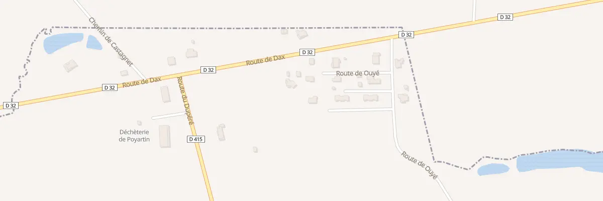 Plan du 871 Rte de Ouyé à Poyartin