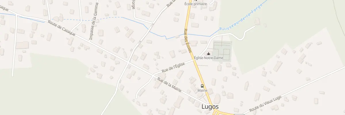 Plan du 1 Rue de l’Eglise à Lugos