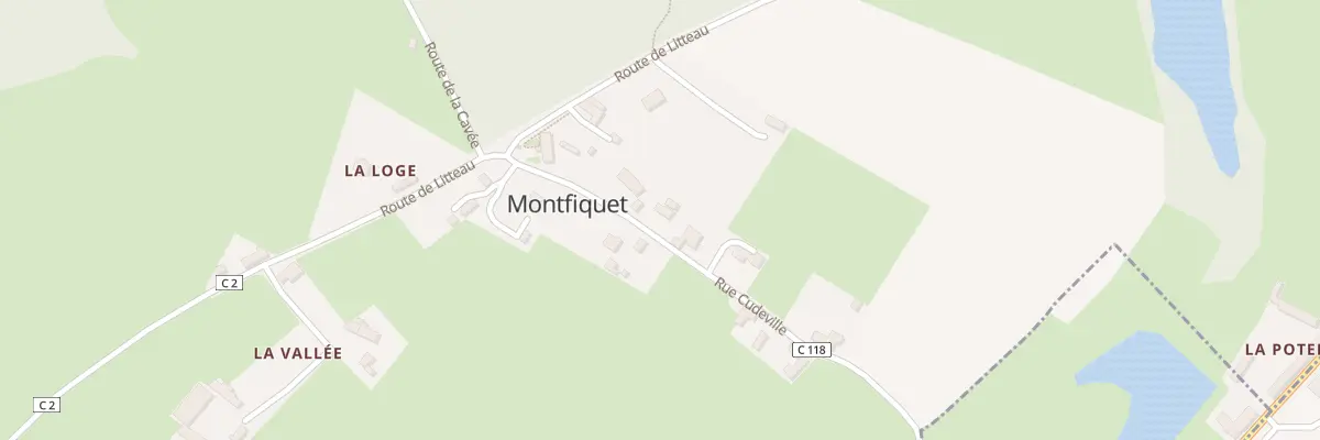 Plan du 5021 Rue Cudeville à Montfiquet