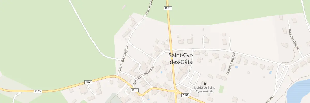 Plan du 6 Rue du presbytère à Saint-Cyr-des-Gâts