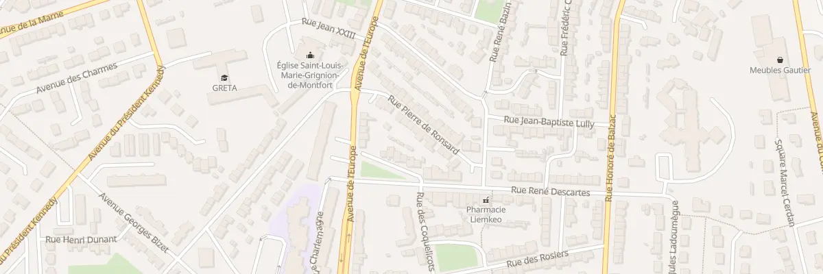 Plan du 11 Rue Pierre de Ronsard à Cholet