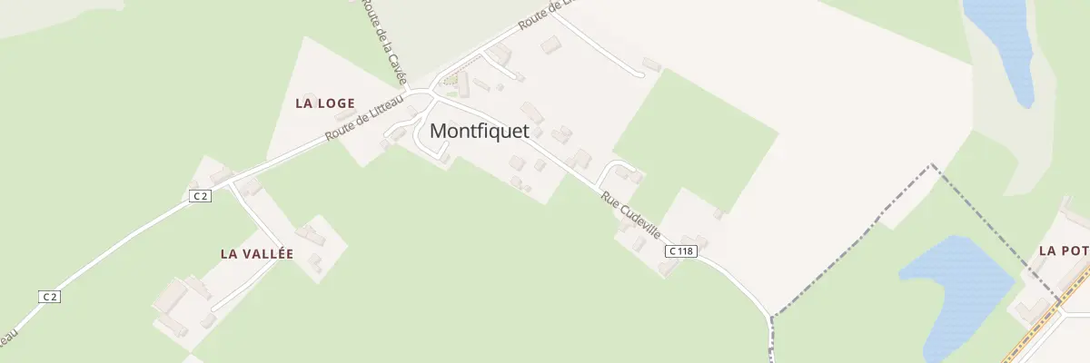 Plan du 5024 Rue Cudeville à Montfiquet