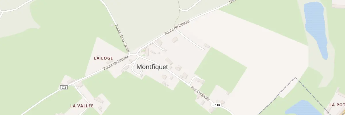Plan du 5030F Rue Cudeville à Montfiquet