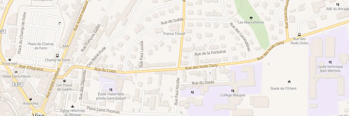 Plan du 29 Rue du Cotin - Vire à Vire Normandie