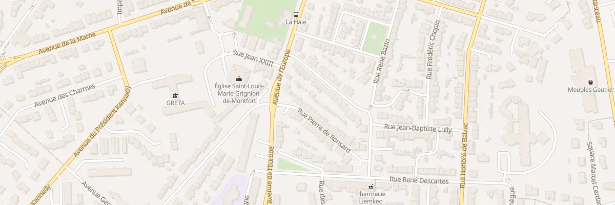 Plan du 28 Rue Pierre de Ronsard à Cholet