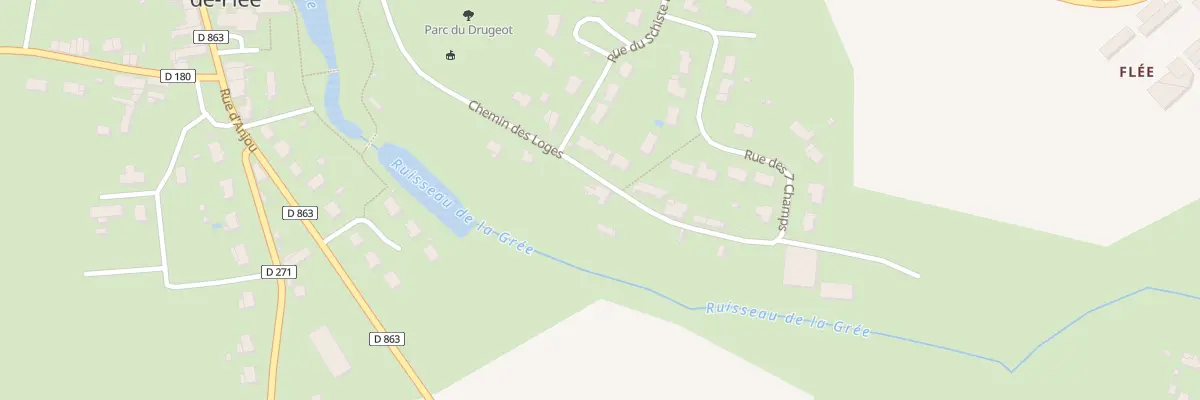 Plan du 4 Che des Loges (Hotellerie) à Segré-en-Anjou Bleu