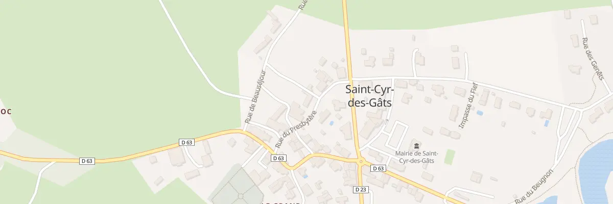 Plan du 8 Rue du presbytère à Saint-Cyr-des-Gâts