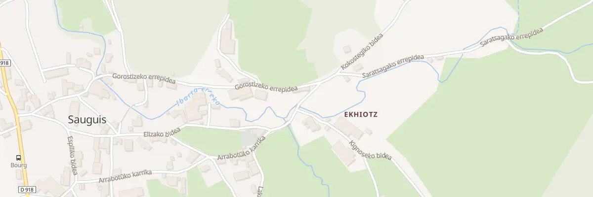 Plan du 525 Elizako bidea à Sauguis-Saint-Étienne