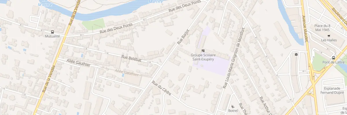 Plan du 43 Rue Barjot à Cholet