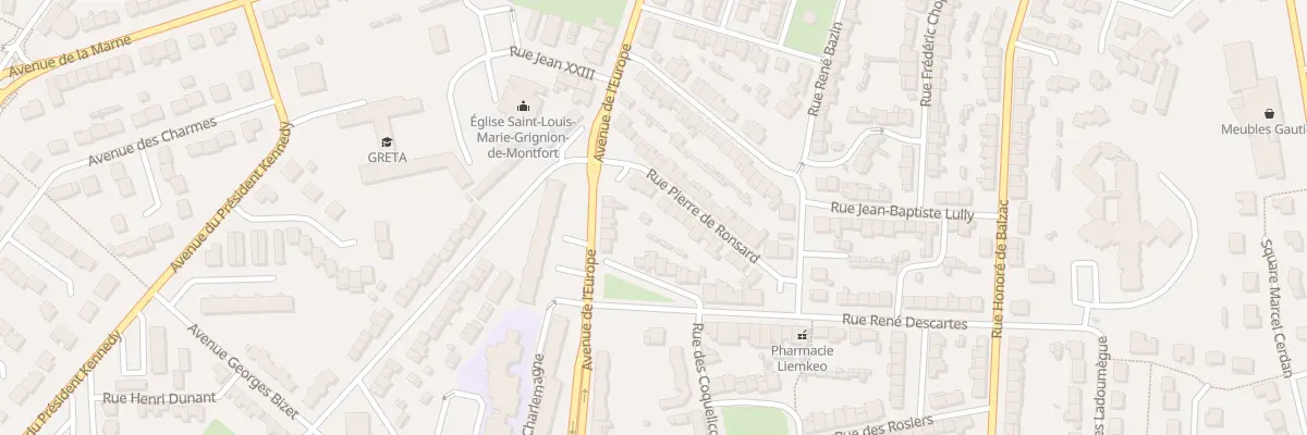 Plan du 17 Rue Pierre de Ronsard à Cholet