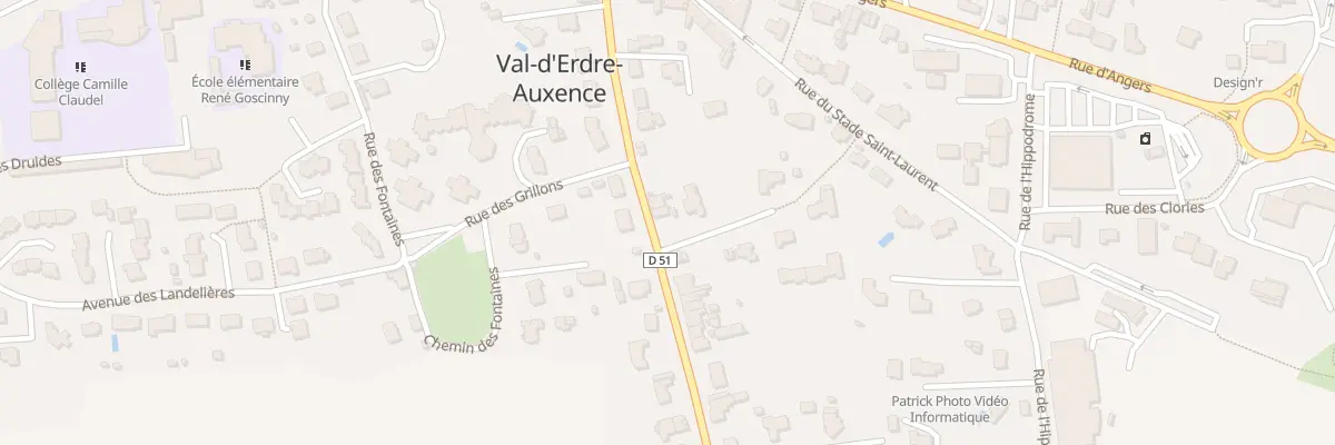 Plan du 14 Rue d’Ingrandes à Val d’Erdre-Auxence