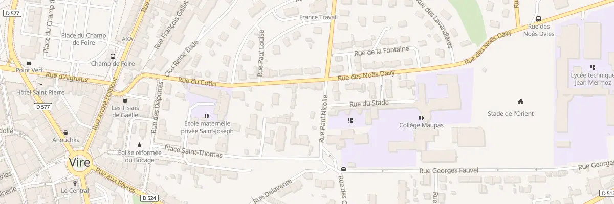 Plan du 79 Rue Paul Nicolle - Vire à Vire Normandie